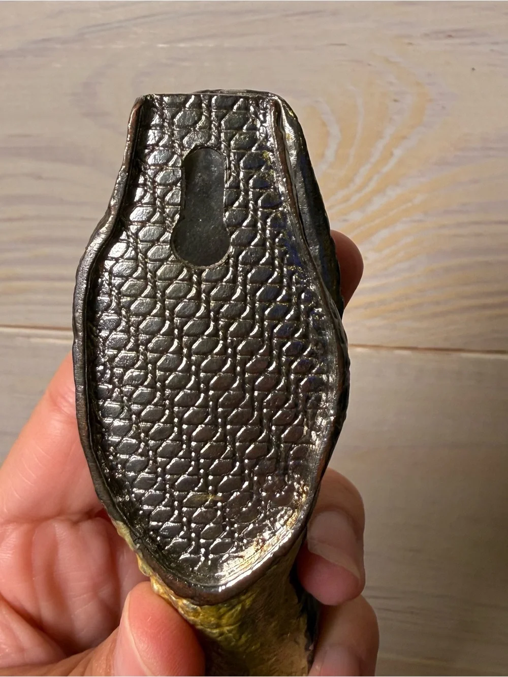 Vintage Alligator Crocodile Desk Clip Office Man Cave Decor